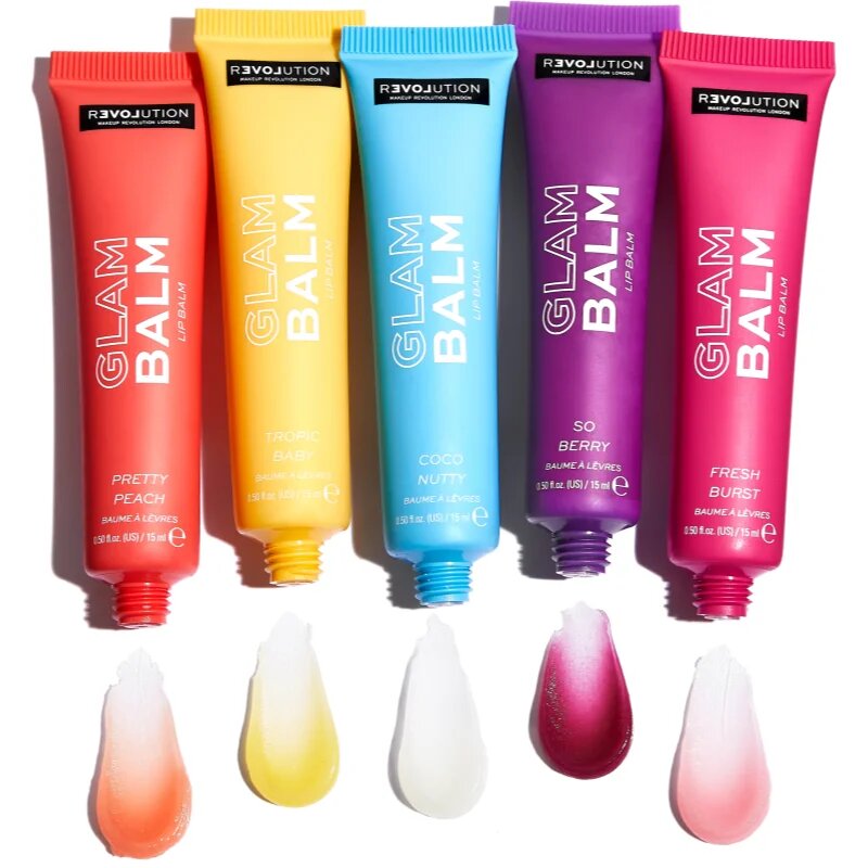 Revolution Relove Glam Balm hranilni balzam za ustnice z vonjem Fresh Burst Watermelon 15 g