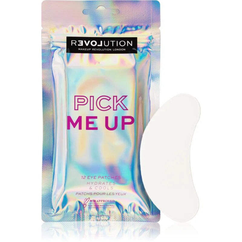 Revolution Relove Pick Me Up maska za predel okoli oči s hladilnim učinkom 12x1 kos