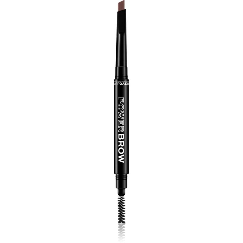Revolution Relove Power Brow svinčnik za obrvi s krtačko odtenek Dark Brown 03 g