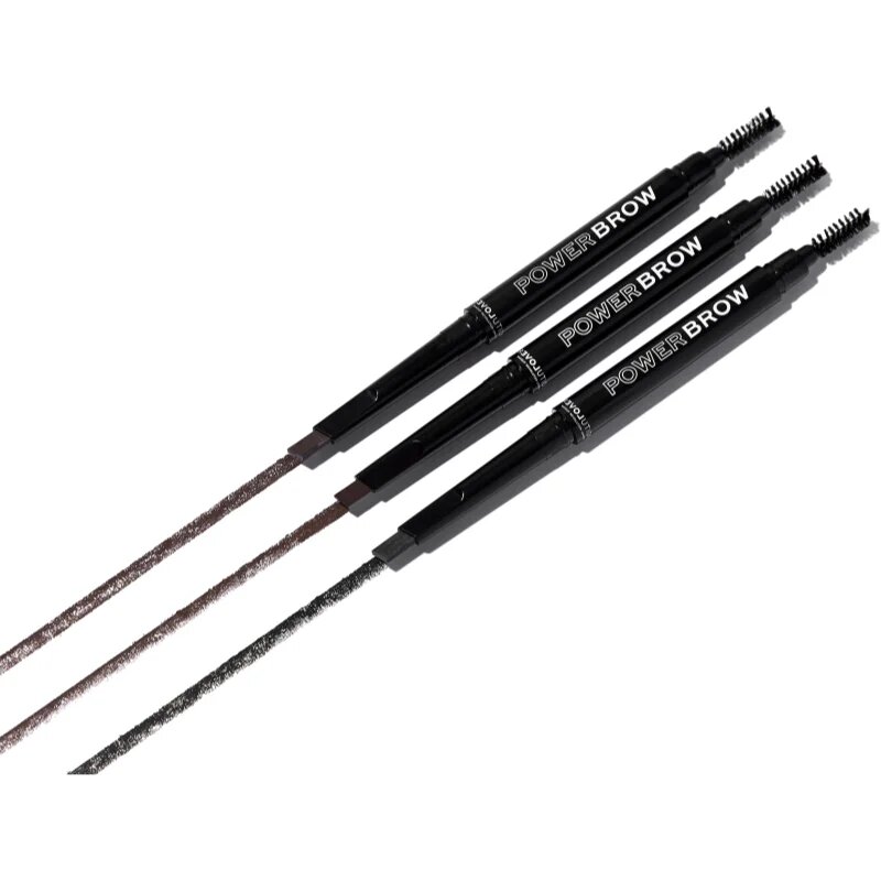 Revolution Relove Power Brow svinčnik za obrvi s krtačko odtenek Dark Brown 03 g