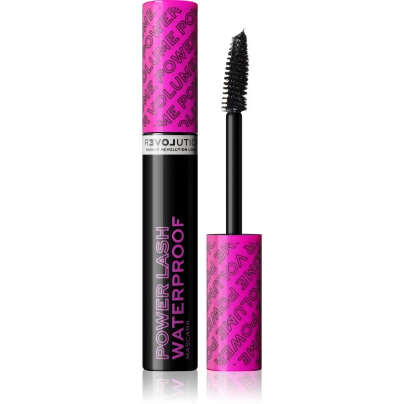 Revolution Relove Power Lash voluminozna maskara vodoodporna odtenek Black 8 ml