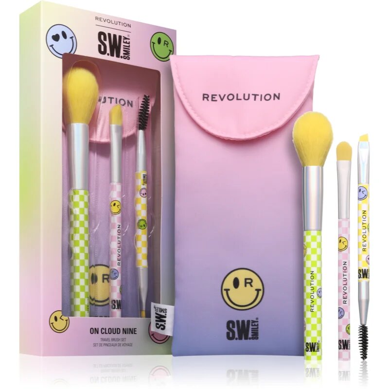 Revolution S.W.Smiley On Cloud Nine Set čopičev s torbico 3 kos