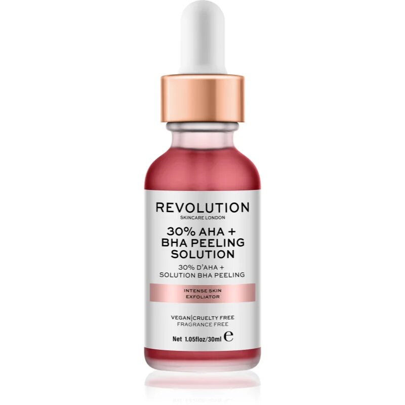 Revolution Skincare AHA + BHA 30% Peeling Solution intenzivni kemični piling za osvetlitev kože 30 ml