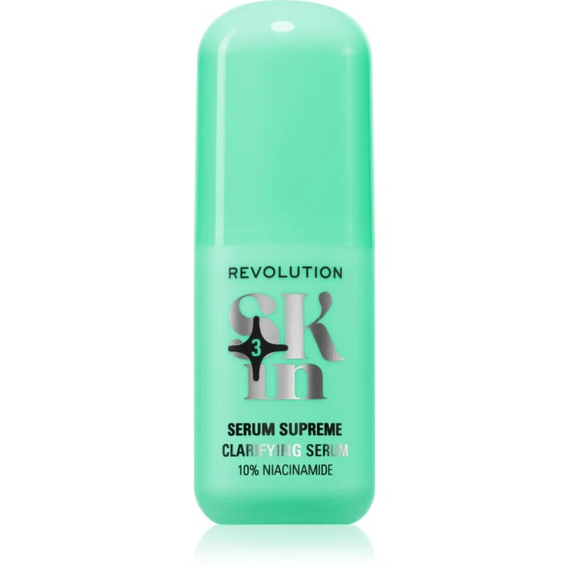 Revolution Skincare Clearly Clarify 10% Niacinamide Serum Clarifying Serum serum za osvetljevanje proti nepravilnostim na koži 30 ml
