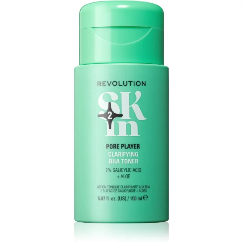 Revolution Skincare Clearly Clarify 2% Salicylic Acid &Aloe Clarifying BHA Toner čistilni tonik za regulacijo kožnega sebuma in zmanjšanje por 150 ml