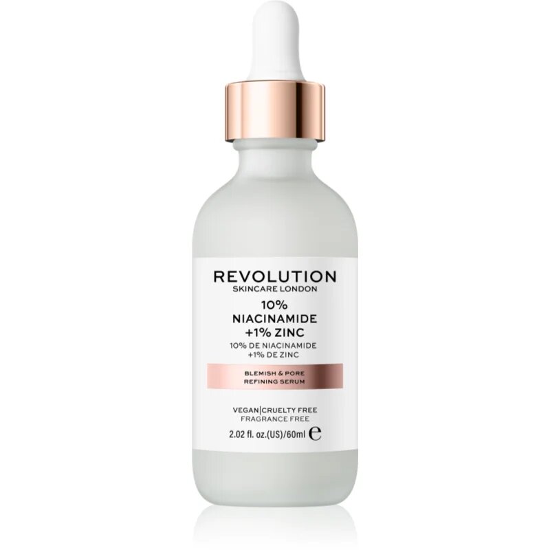 Revolution Skincare Niacinamide 10% + Zinc 1% serum za razširjene pore 60 ml