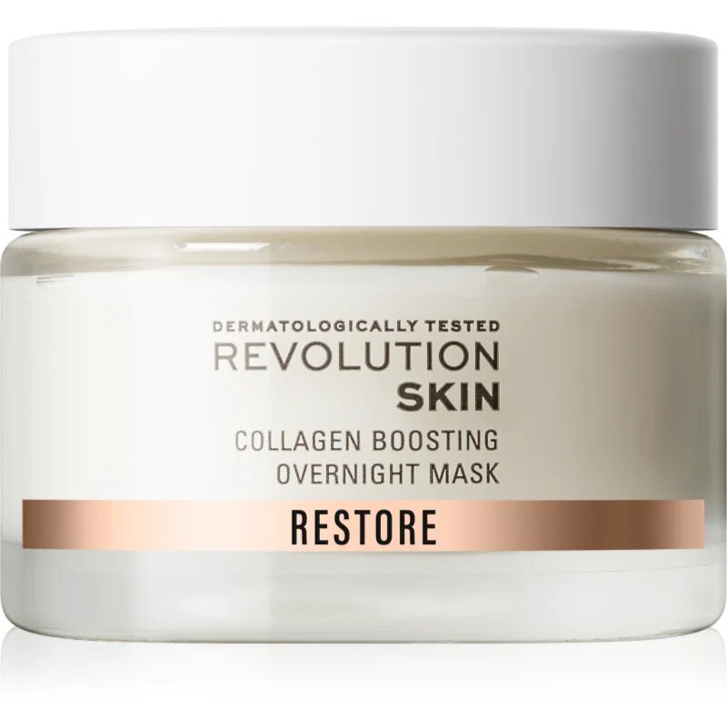 Revolution Skincare Restore Collagen Boosting obnovitvena nočna kremasta maska za podporo proizvajanju kolagena 50 ml