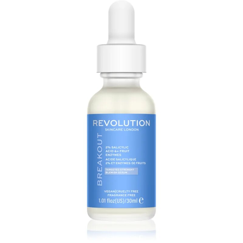 Revolution Skincare Super Salicylic 2% Salicylic Acid & Fruit Enzymes serum za regeneracijo mastne in problematične kože 30 ml