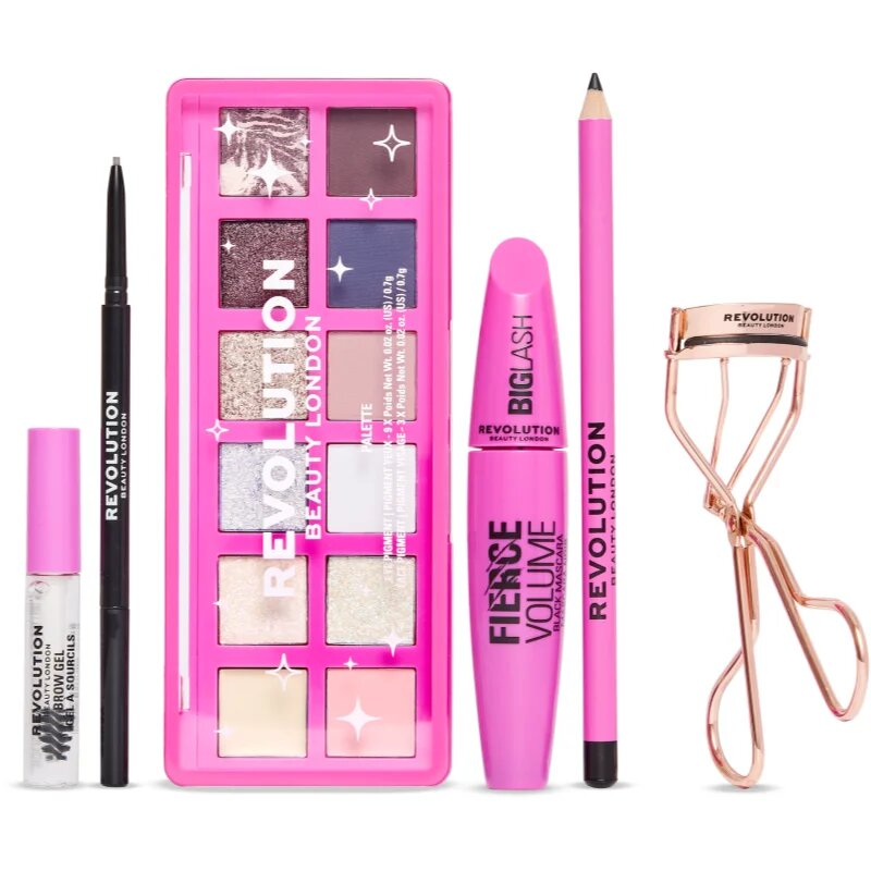 Revolution Smokey Eye Edit darilni set za oči in obrvi za ženske 1 kos