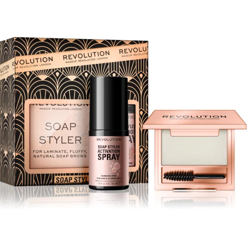 Revolution Soap Styler set za obrvi darilna izdaja odtenek Transparent