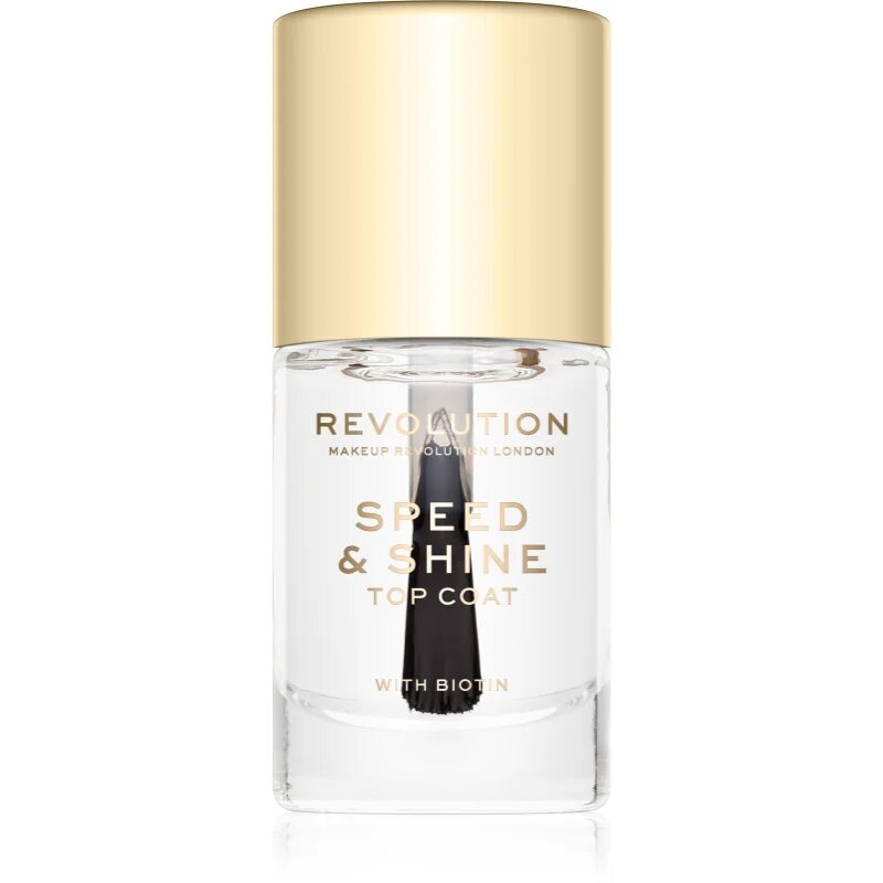 Revolution Speed & Shine hitro sušeči lak za nohte prozoren 10 ml