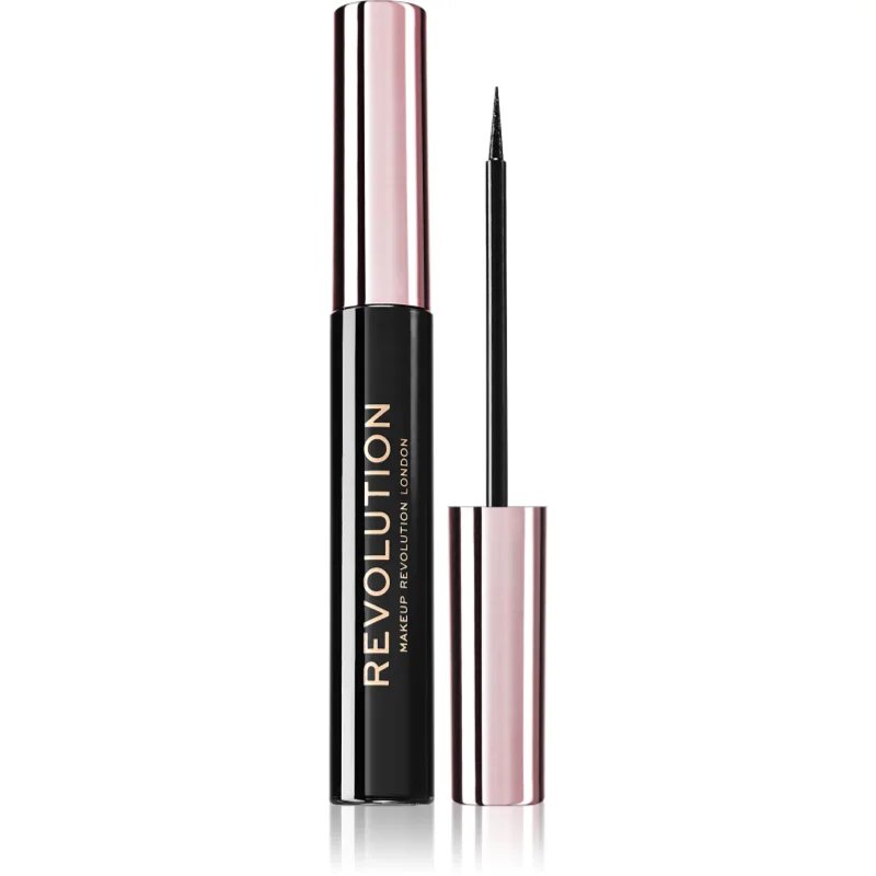 Revolution Super Flick tekoče črtalo za oči odtenek Black 4.5 ml
