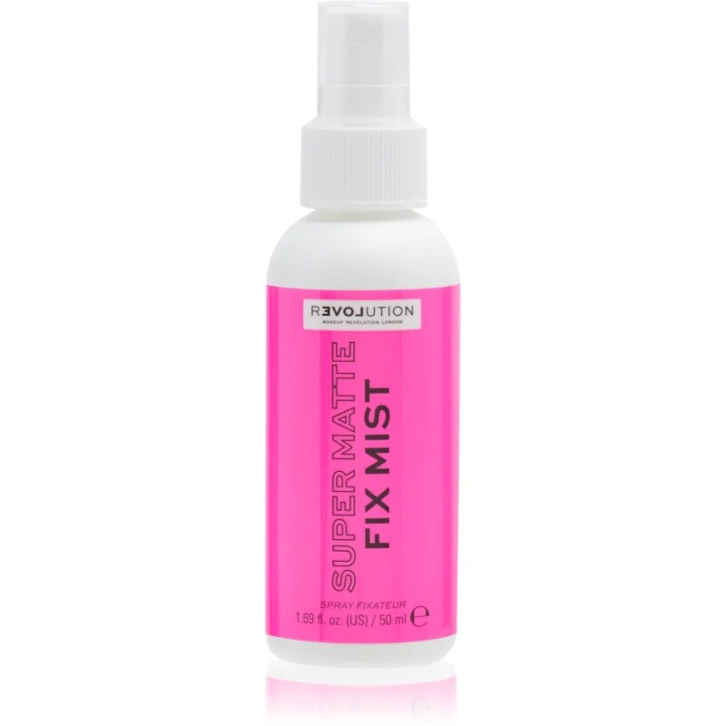 Revolution Super Matte Fix Mist podlaga in pršilo za fiksacijo v enem z mat učinkom 50 ml
