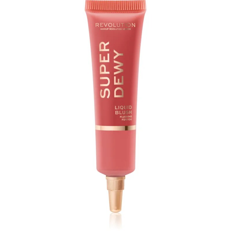 Revolution Superdewy tekoče rdečilo odtenek Flushing For You 15 ml