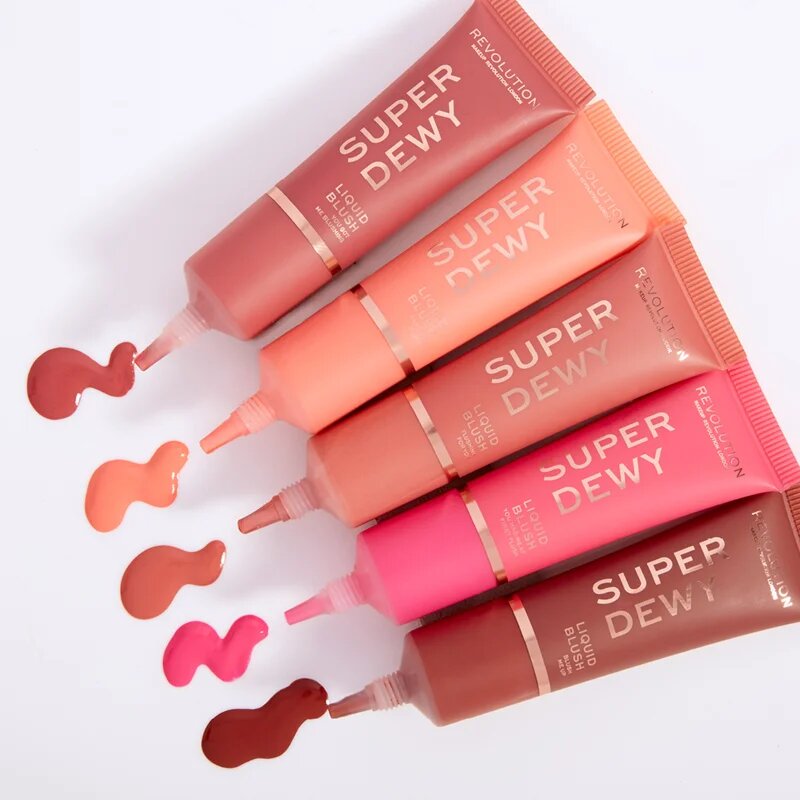 Revolution Superdewy tekoče rdečilo odtenek Flushing For You 15 ml