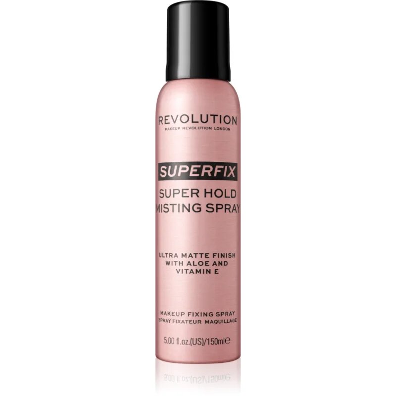 Revolution Superfix matirajoče pršilo za utrjevanje make-upa 150 ml