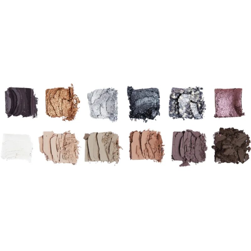 Revolution The Icon Palette paleta senčil za oči odtenek The Smokey Icon Grunge Palette 12x0.7 g
