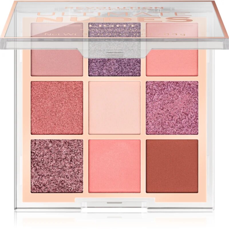 Revolution Ultimate Nudes paleta senčil za oči odtenek Light 8 g