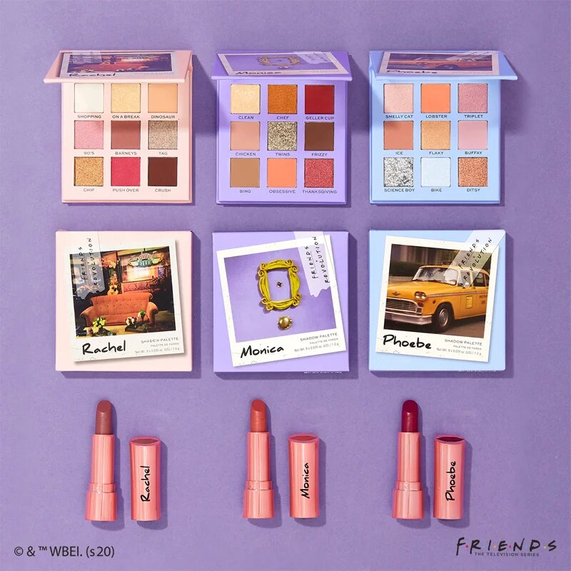 Revolution X Friends paleta senčil za oči odtenek Monica 9 g