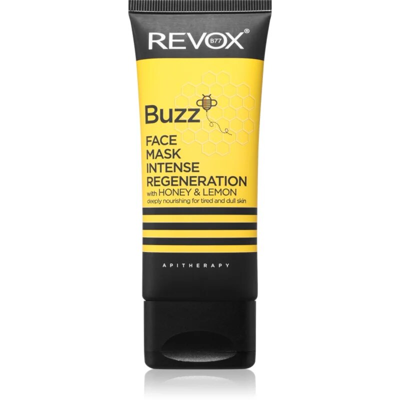 Revox B77 Buzz Face Mask Intense Regeneration regeneracijska maska za obraz s hranilnim učinkom Lemon & Honey 65 ml