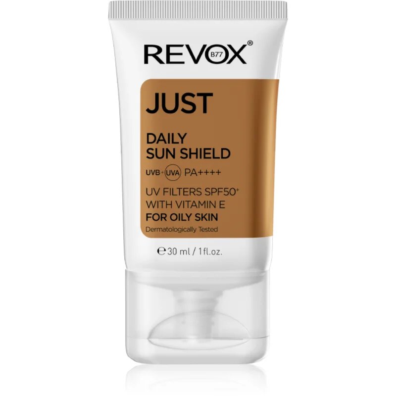 Revox B77 JUST Daily Sun Shield zaščitna krema za mastno in mešano kožo SPF 50+ 30 ml