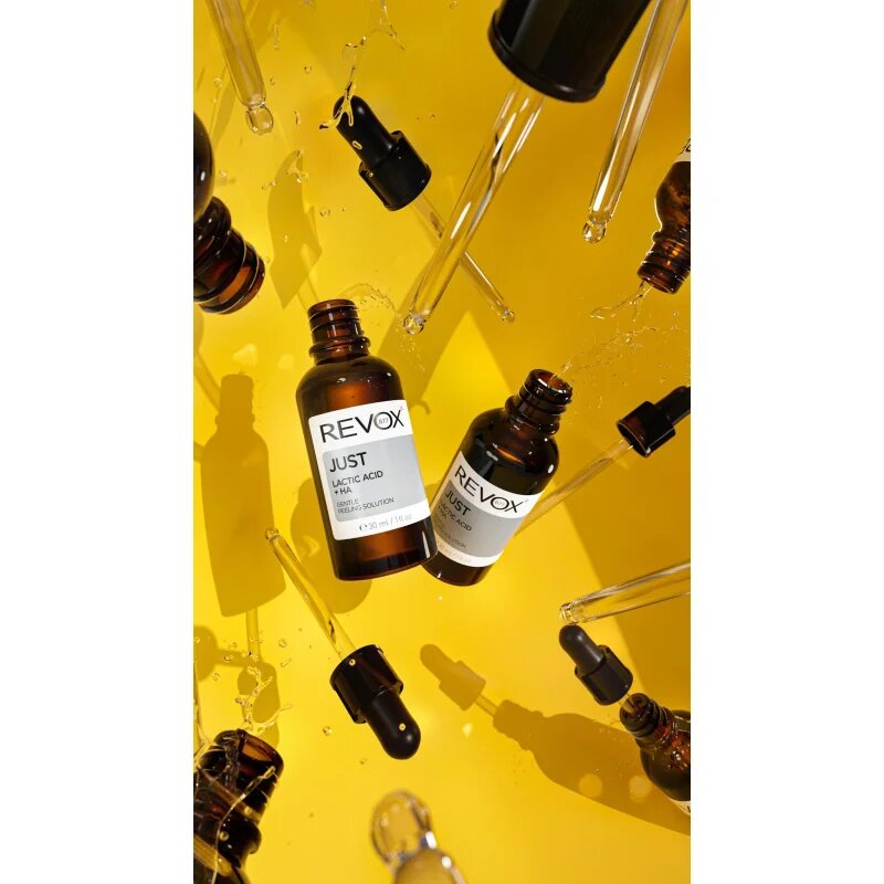 Revox B77 Just Lactic Acid + HA gladilni eksfoliacijski serum za obraz in vrat 30 ml