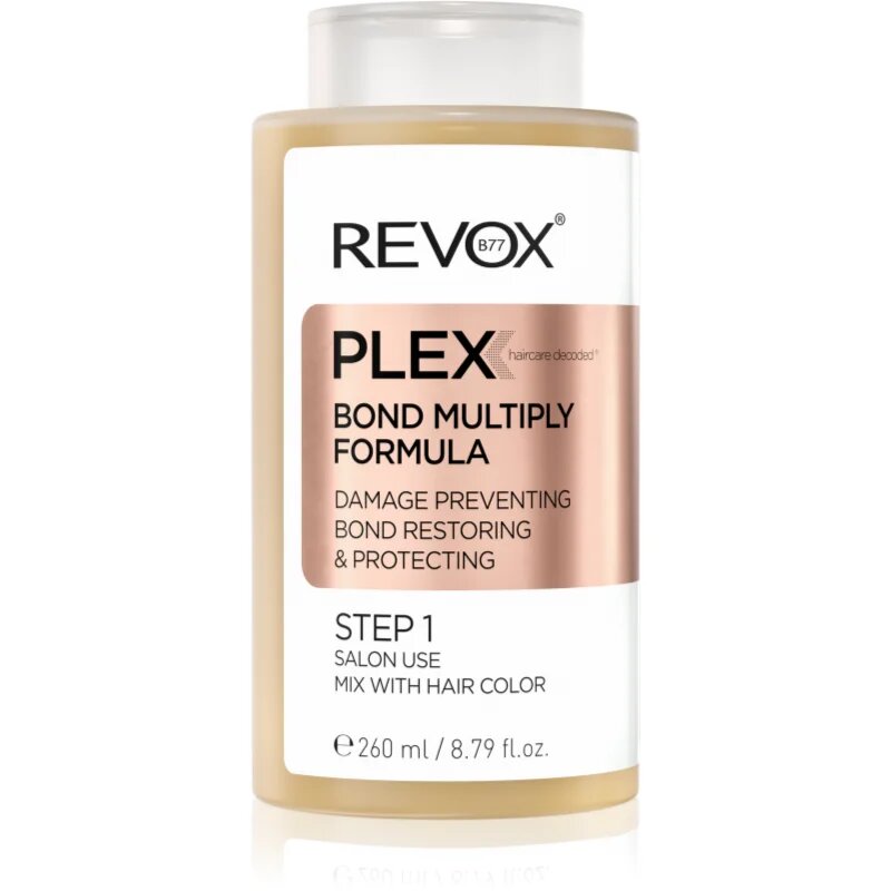 Revox B77 PLEX Bond Multiply Formula. Step 1 zaščitna nega za poškodovane in kemično obdelane lase 260 ml
