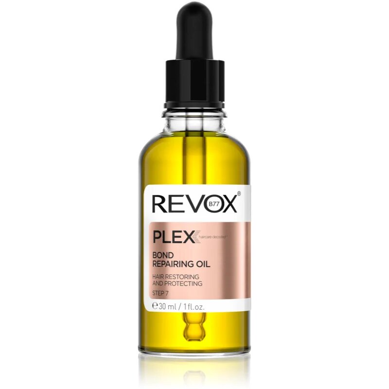 Revox B77 PLEX Bond Repairing Oil. Step 7 hranilno olje za sijaj in mehkobo las 30 ml