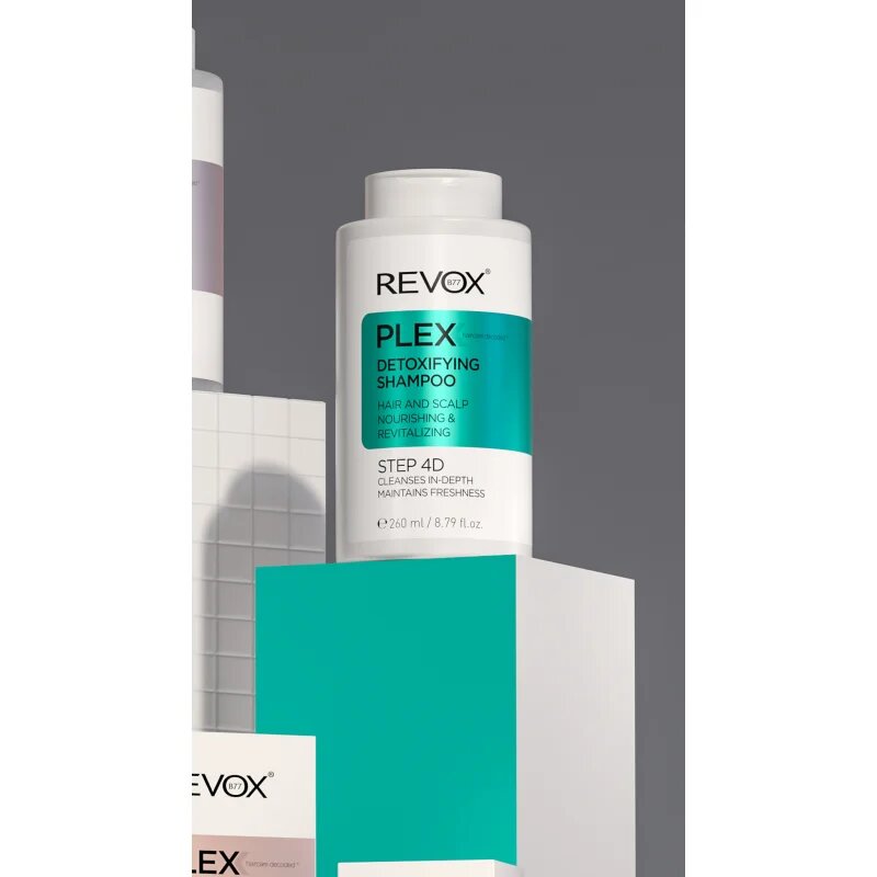 Revox B77 PLEX Detoxifying Shampoo. Step 4D čistilni razstrupljevalni šampon 260 ml
