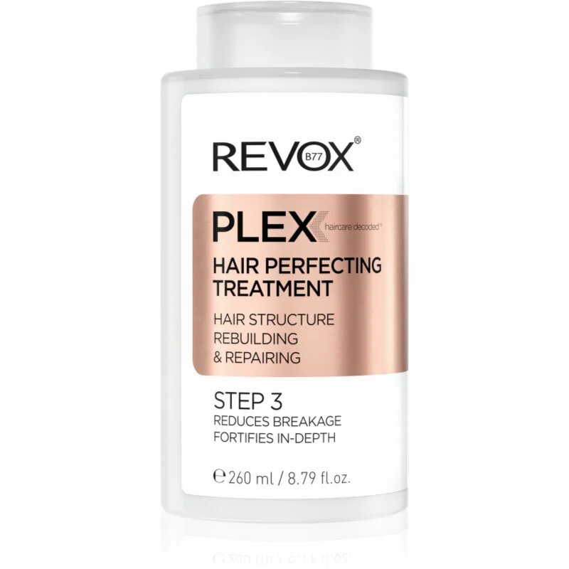 Revox B77 PLEX Hair Perfecting Treatment. Step 3 nega pred šamponiranjem za barvane in poškodovane lase 260 ml
