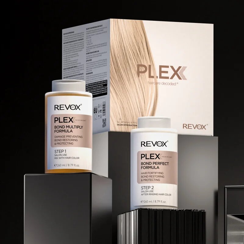 Revox B77 PLEX Hair Rebuilding System Professional Set set za barvane in poškodovane lase za profesionalno uporabo 3x260 ml