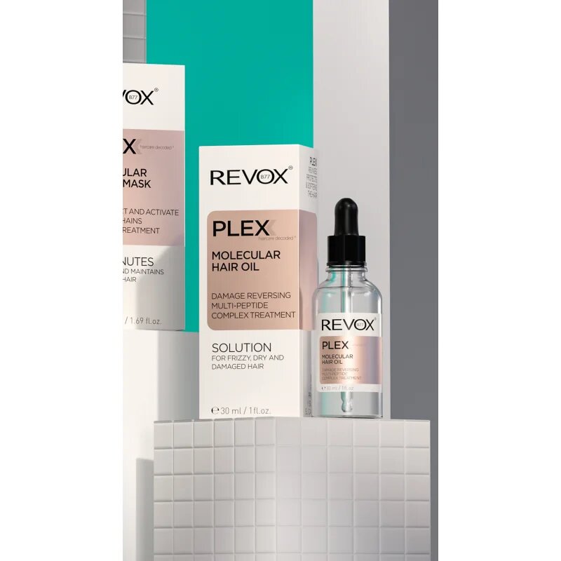 Revox B77 PLEX Molecular Hair Oil olje za okrepitev poškodovanih las 30 ml