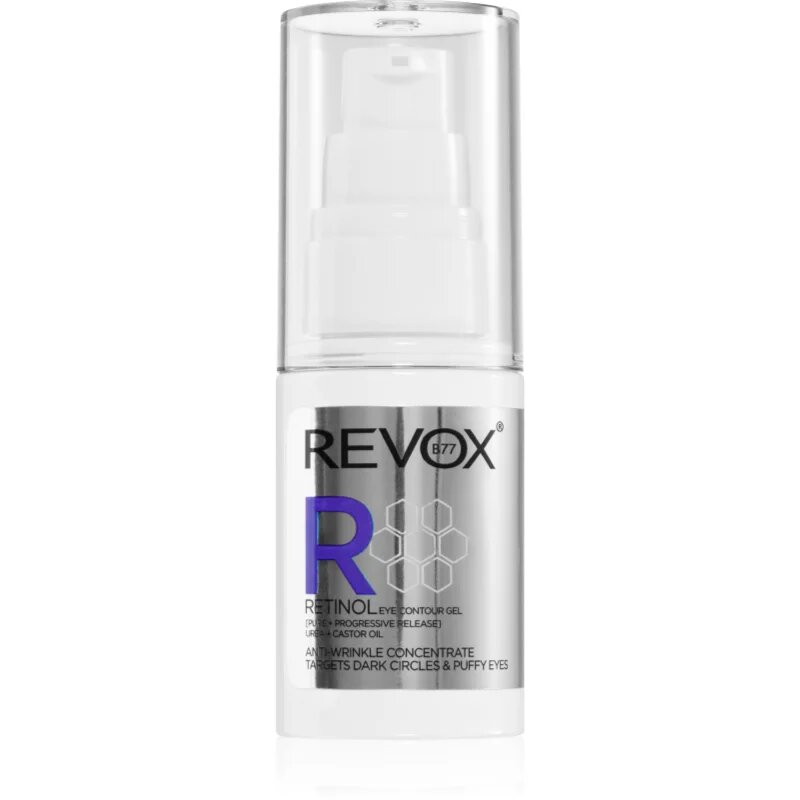 Revox B77 Retinol Eye Contour Gel krema proti gubam za predel okoli oči proti oteklinam in temnim kolobarjem 30 ml