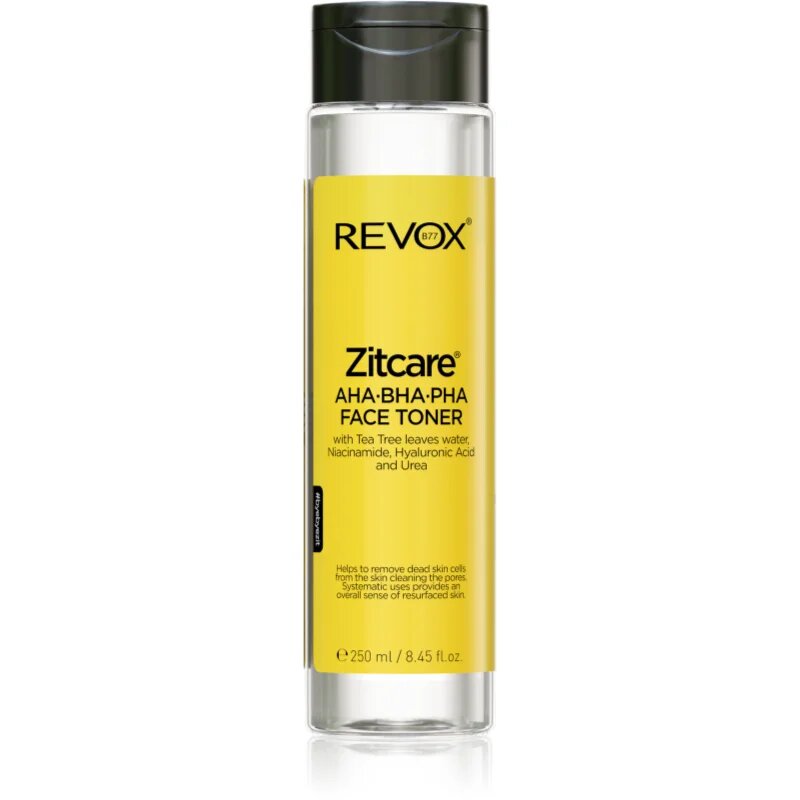 Revox B77 Zitcare AHA BHA PHA Active Face Toner nežni čistilni tonik 250 ml