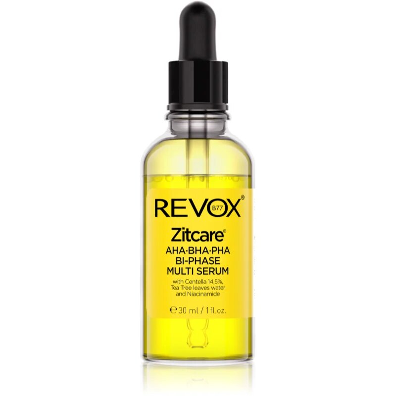 Revox B77 Zitcare AHA BHA PHA Bi-Phase Multi Serum dvofazni serum za glajenje in matiranje kože 30 ml