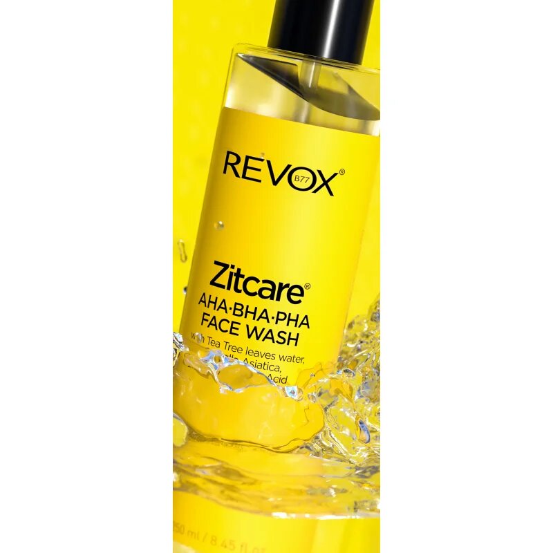 Revox B77 Zitcare AHA BHA PHA Face Wash nežni čistilni gel z učinkom eksfoliacije 250 ml