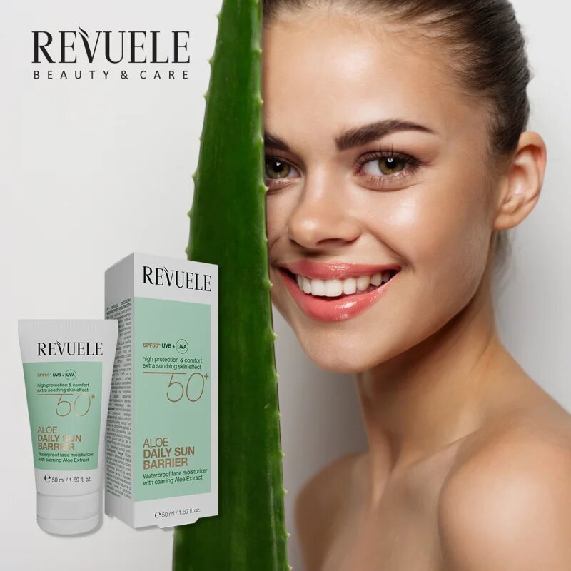 Revuele Aloe Daily Sun Barrier SPF 50+ pomirjajoča dnevna krema SPF 50+ 50 ml