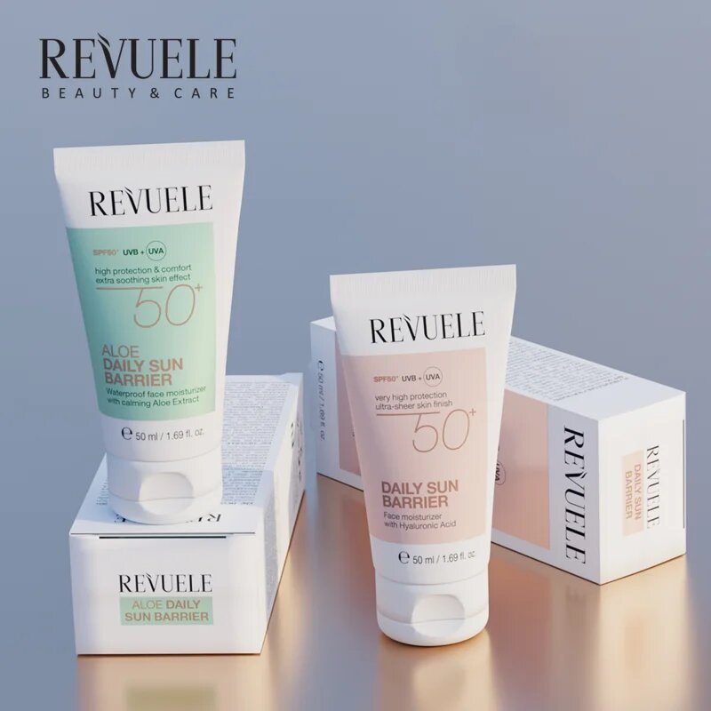 Revuele Aloe Daily Sun Barrier SPF 50+ pomirjajoča dnevna krema SPF 50+ 50 ml