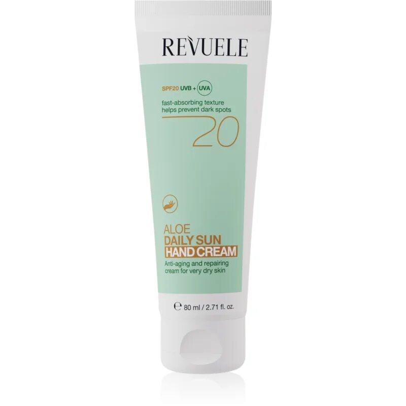 Revuele Aloe Daily Sun Hand Cream SPF 20 zaščitna krema za roke SPF 20 80 ml