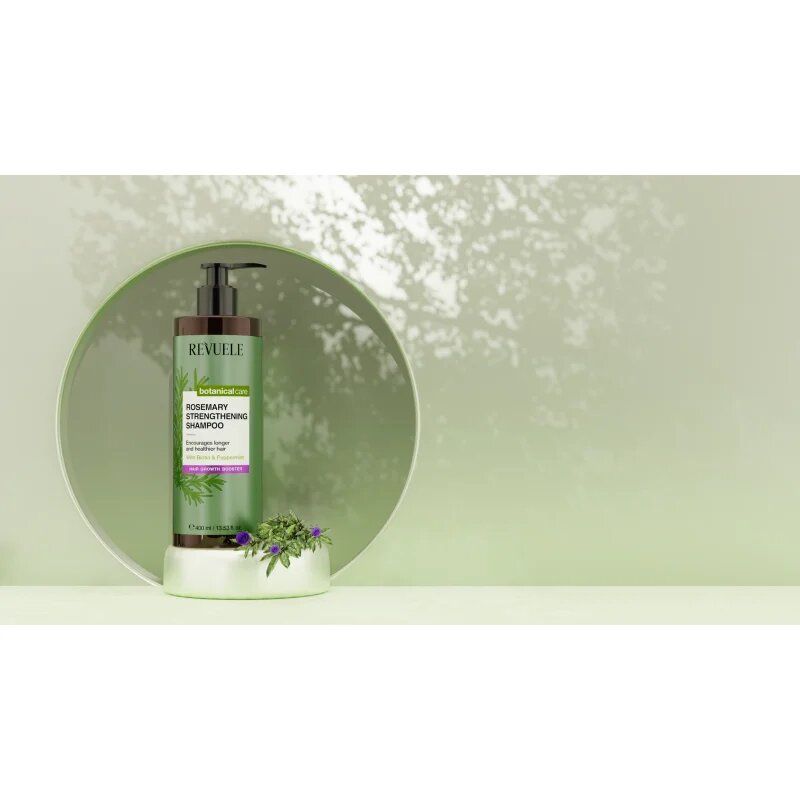 Revuele Botanical Care Rosemary šampon za okrepitev las za pospeševanje rasti las 400 ml