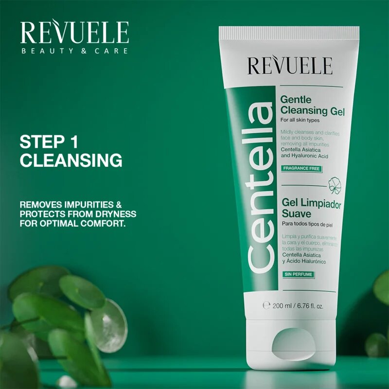 Revuele Centella nežni čistilni gel za obraz in telo 200 ml