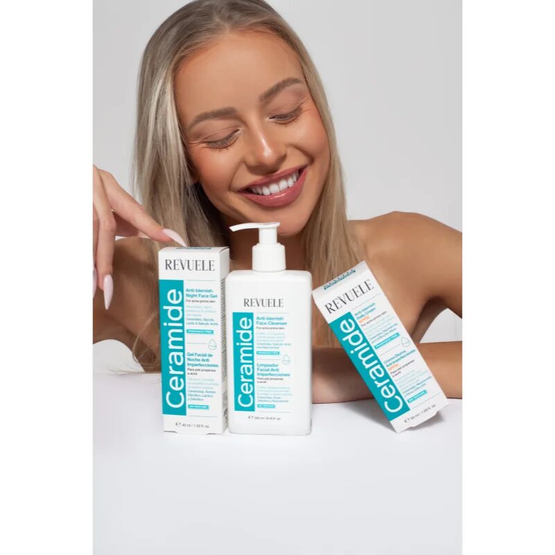 Revuele Ceramide Anti-Blemish Night Face Gel gel proti nepopolnostim za noč 40 ml