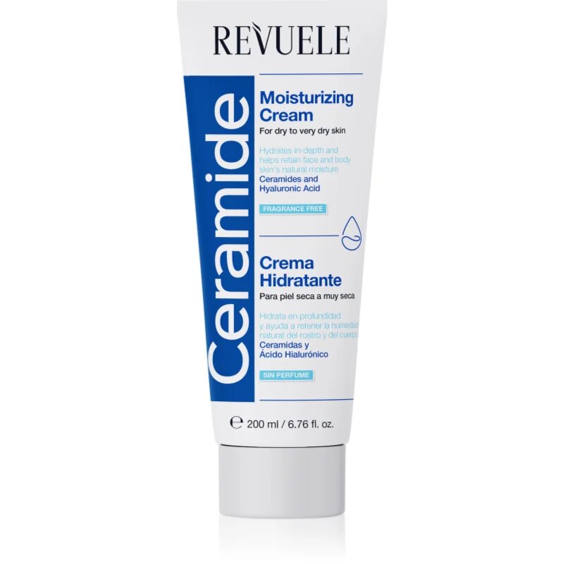 Revuele Ceramide Moisturizing Cream vlažilna krema za obraz in telo za suho do zelo suho kožo 200 ml