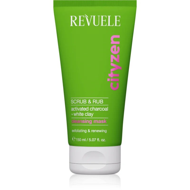 Revuele Cityzen Scrub & Rub čistilna piling maska za obraz z aktivnim ogljem 150 ml