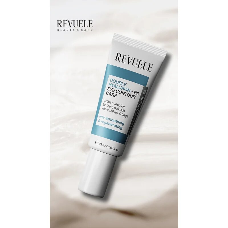 Revuele Double Hyaluron + B5 Eye Contour Care vlažilna krema za predel okoli oči proti gubam 25 ml