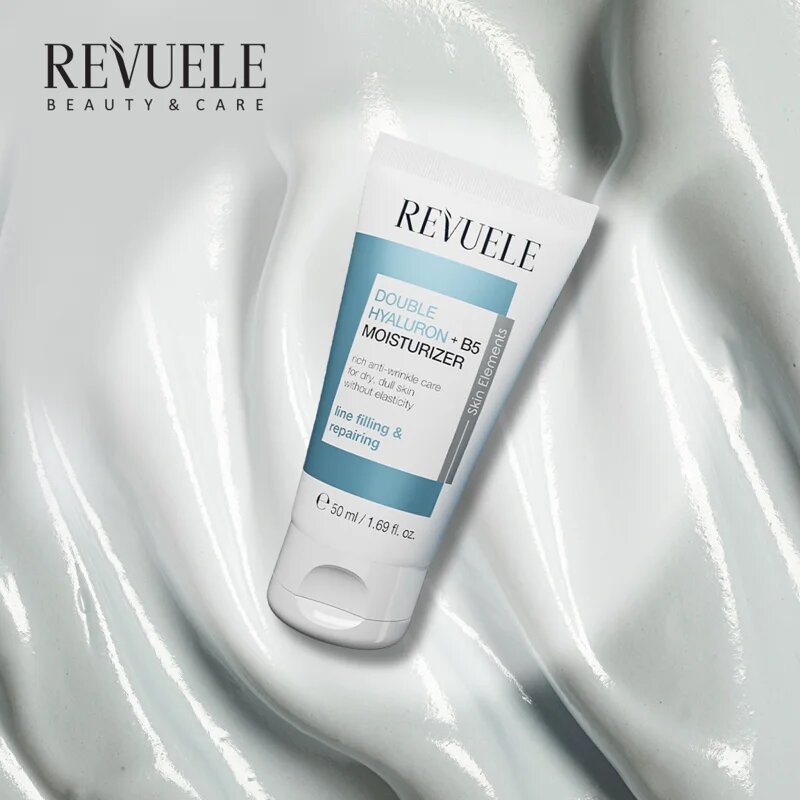 Revuele Double Hyaluron + B5 Moisturizer vlažilna krema proti gubam 50 ml