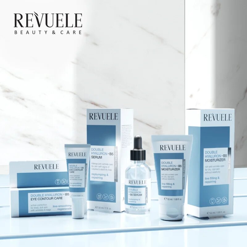 Revuele Double Hyaluron + B5 Toner vlažilni tonik z revitalizacijskim učinkom 200 ml