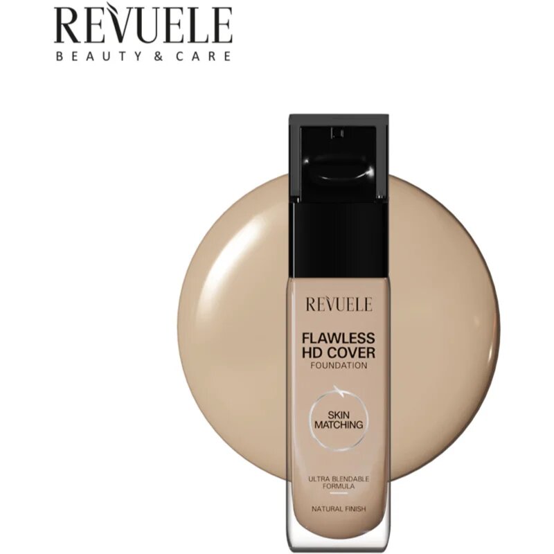 Revuele Flawless HD Cover Foundation lahki tekoči puder za popoln videz odtenek 01 Ivory 33 ml