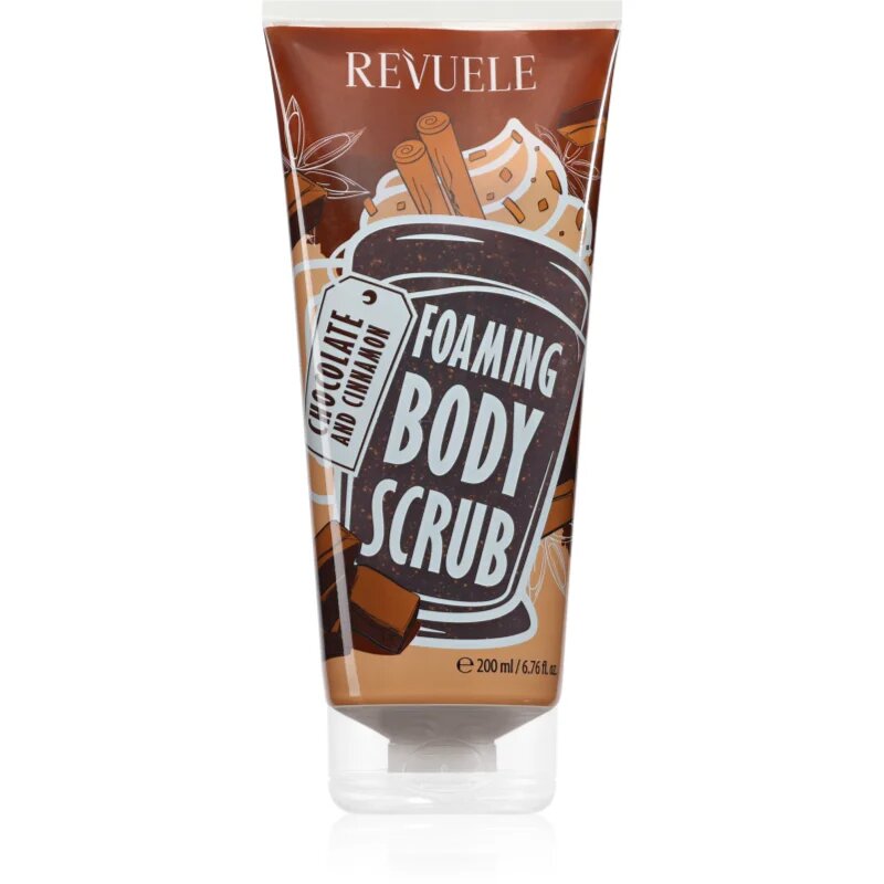 Revuele Foaming Body Scrub Chocolate and Cinnamon piling za telo 200 ml