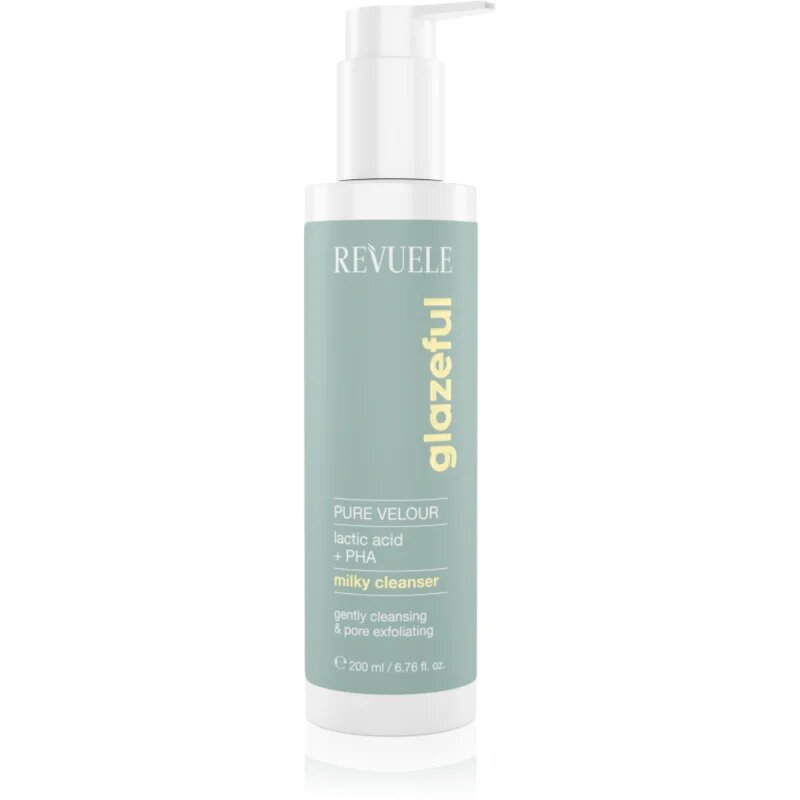Revuele Glazeful Milky Cleanser Pure Velour nežno čistilno mleko z učinkom eksfoliacije 200 ml